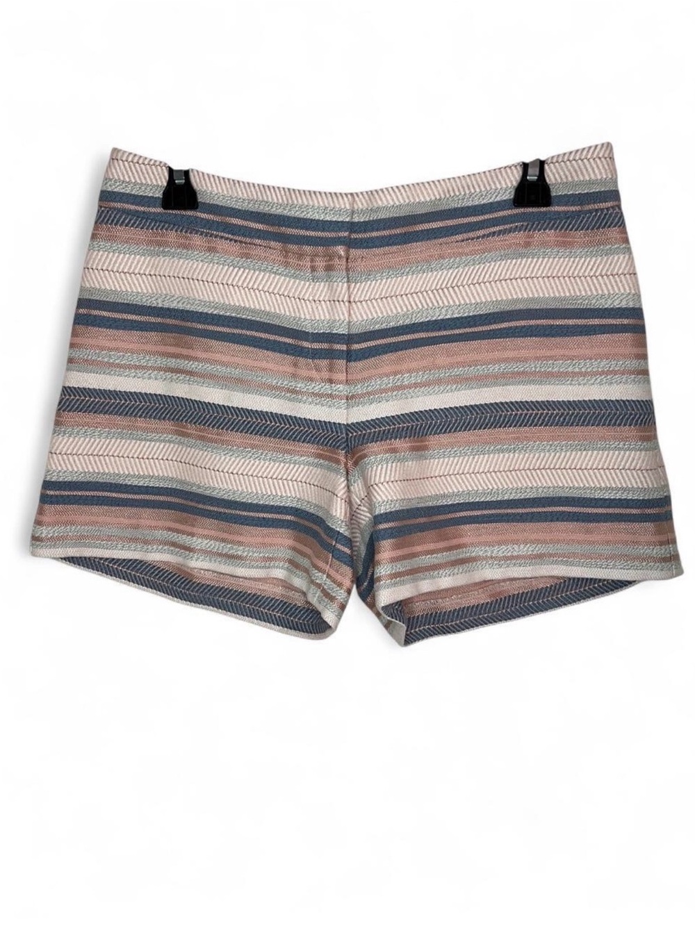 Ann Taylor Striped Shorts in Blue and Pink Tones